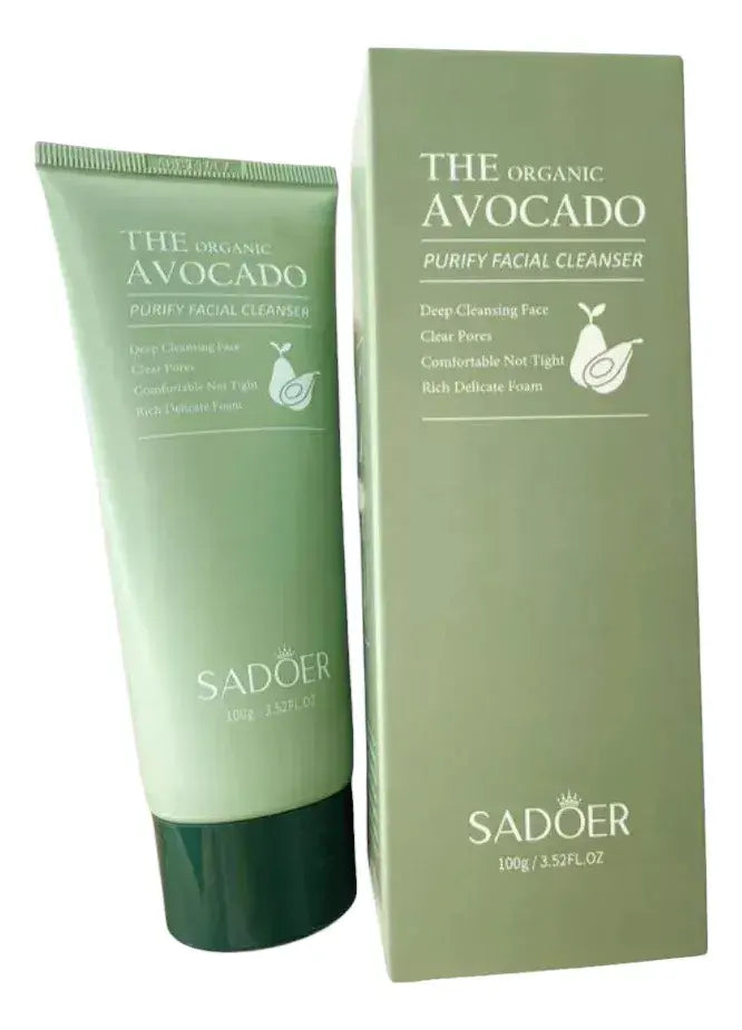 SADOER Limpiador Facial con Extracto de Aguacate 100g – Hidratación y Limpieza Profunda para una Piel Radiante