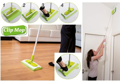 Mopa con mango telescópico de 120 cm