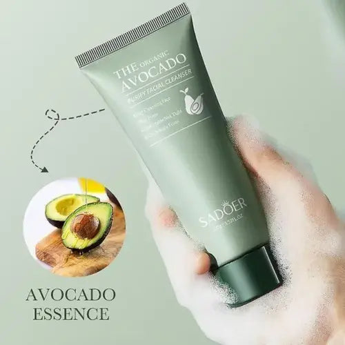 SADOER Limpiador Facial con Extracto de Aguacate 100g – Hidratación y Limpieza Profunda para una Piel Radiante